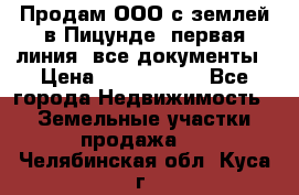 Продам ООО с землей в Пицунде, первая линия, все документы › Цена ­ 9 000 000 - Все города Недвижимость » Земельные участки продажа   . Челябинская обл.,Куса г.